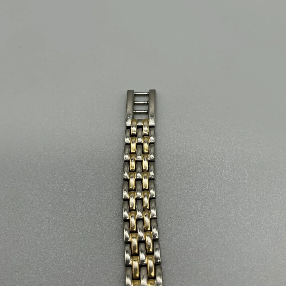 Vintage Oscar de la Renta Parfums Womens Watch 22mm Two Tone New Battery 7.5